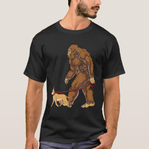 Bigfoot Hund Walk Chihuahua Manar Women Sasquatch  T Shirt
