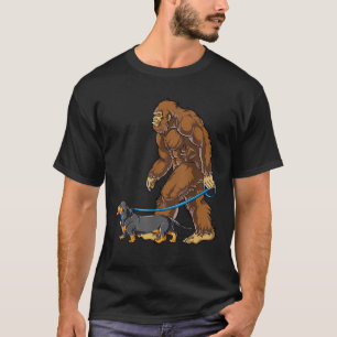 Bigfoot Hund Walk Dachshund Sasquatch Kids Manar W T Shirt