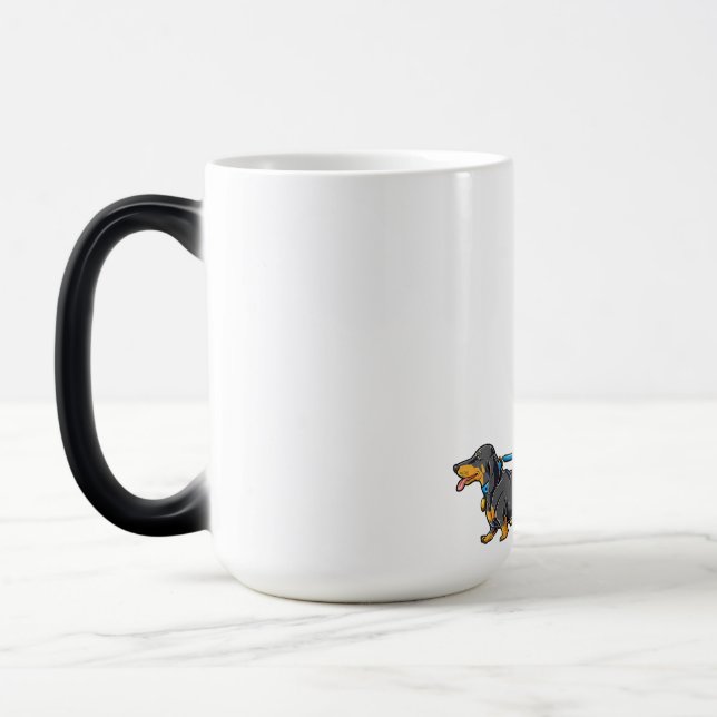 Bigfoot Hund Walk Dachshund T Sasquatch Kids Manar Magisk Mugg (Vänster)