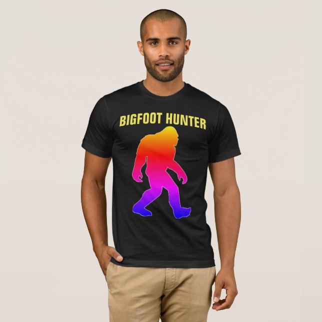 BIGFOOT HUNTER Black T-shirts (Hel framsida)