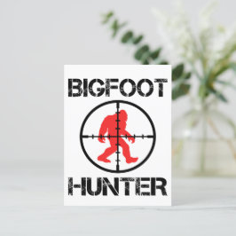 Bigfoot Hunter Funny Bigfoot Älskare Vykort