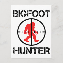 Bigfoot Hunter Funny Bigfoot Älskare Vykort