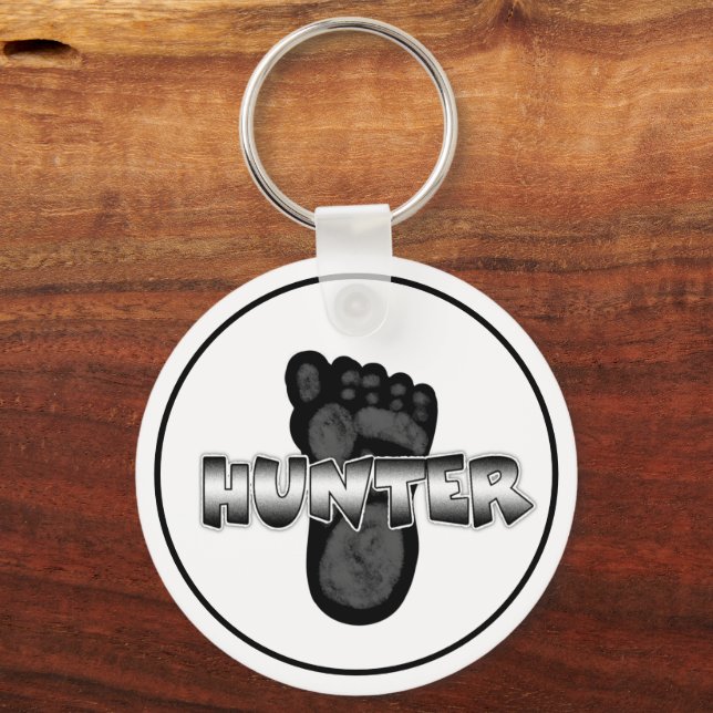 Bigfoot Hunter Keychain Nyckelring (Framsida)
