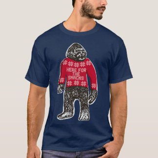Bigfoot i en fin julsötare som säger henne t shirt