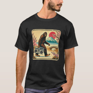Bigfoot i Japan – 80-tals Retro T-Shirt