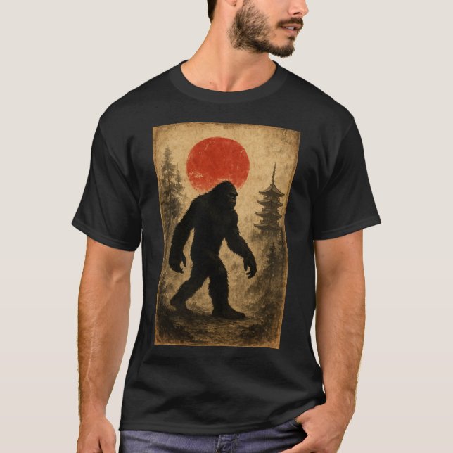 Bigfoot i Japan T Shirt (Framsida)