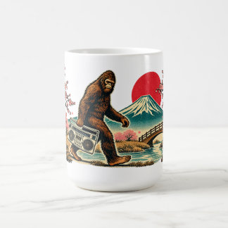 Bigfoot i Japan – Vintage Boombox Kaffe Mugg