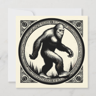 Bigfoot Illustration Folklore Kort