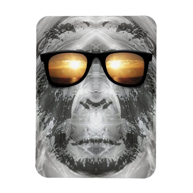 Bigfoot in Shades Magnet (Vertikal)