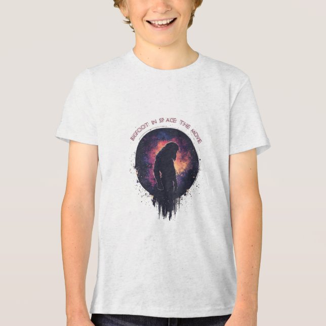 Bigfoot in Space: Mörk Cosmic Mysteries Gear T Shirt (Framsida)