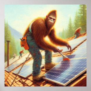 Bigfoot-installationspaneler Poster