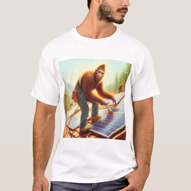 Bigfoot-installationspaneler T Shirt (Framsida)