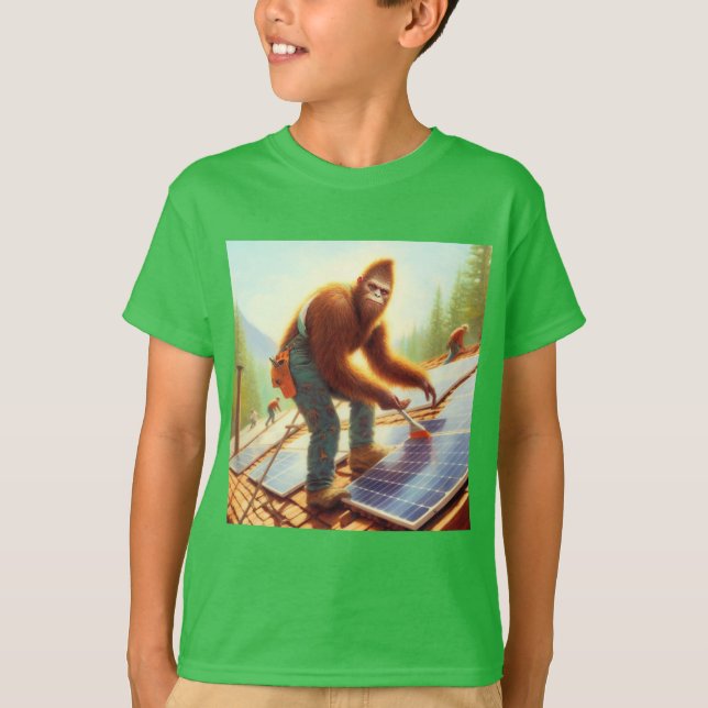 Bigfoot-installationspaneler T Shirt (Framsida)
