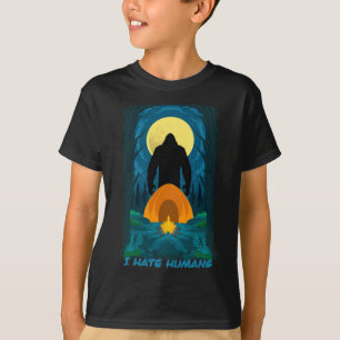 Bigfoot jag hatar människor och du borde också - s t shirt