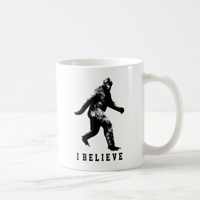Bigfoot, jag tror Anpassade Text Mugg (Höger)