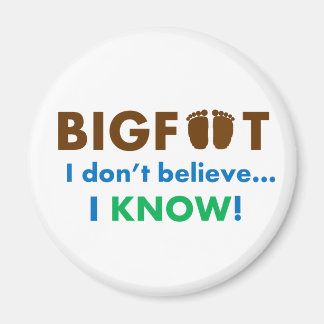 Bigfoot, jag tror inte jag vet! magnet