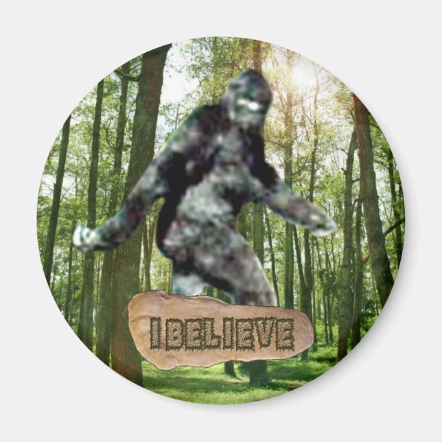 Bigfoot jag tror Magnet (Framsidan)