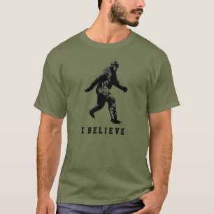 Bigfoot Jag tror på Anpassade Text T Shirt
