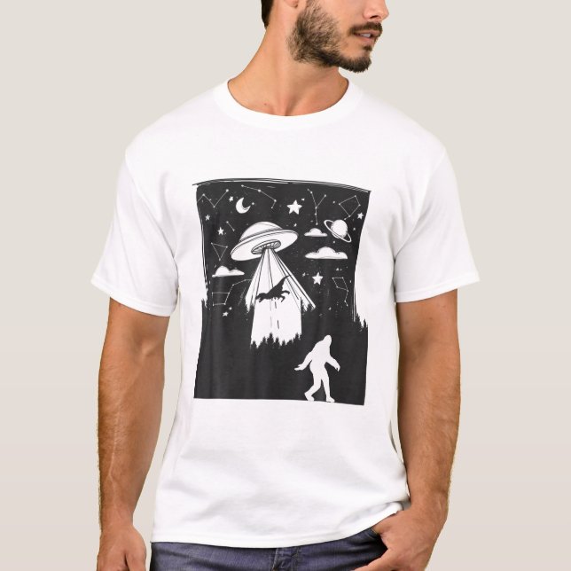 Bigfoot jag vill tro t shirt (Framsida)