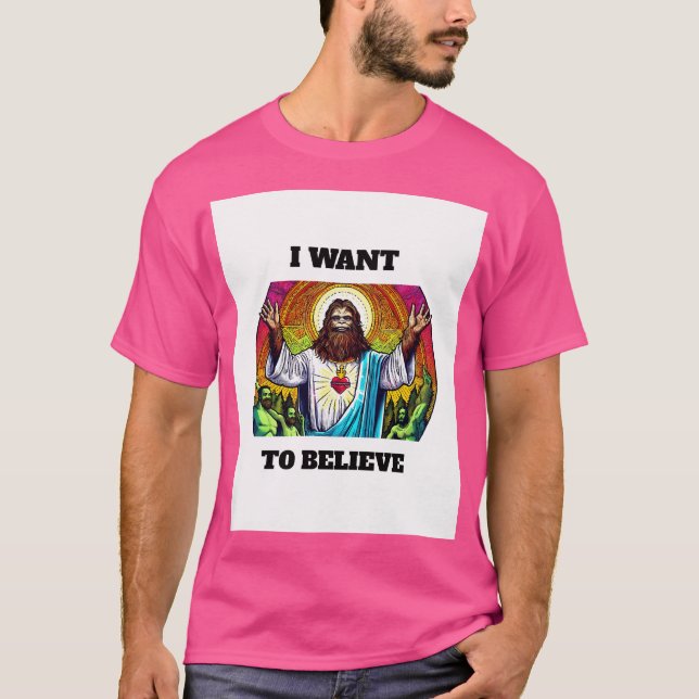 Bigfoot Jesus T Shirt (Framsida)