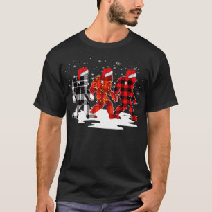 Bigfoot jul Pajamas Santa Buffalo Play Julafton T Shirt