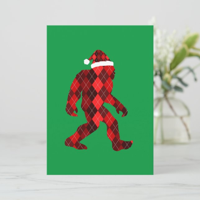 Bigfoot jul - Rolig jul  Inbjudningar (Stående Fram)