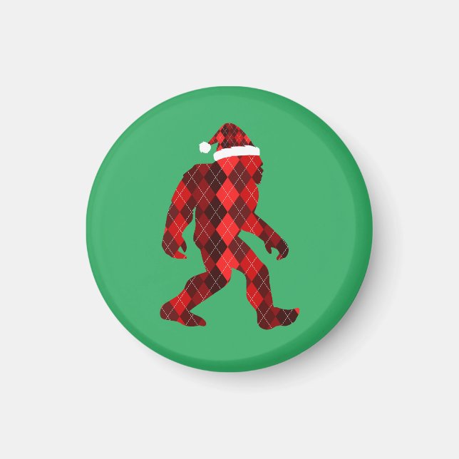 Bigfoot-julen - fin jul magnet (Framsidan)