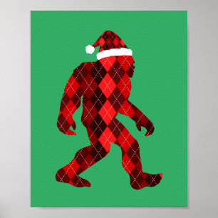 Bigfoot-julen - fin jul poster