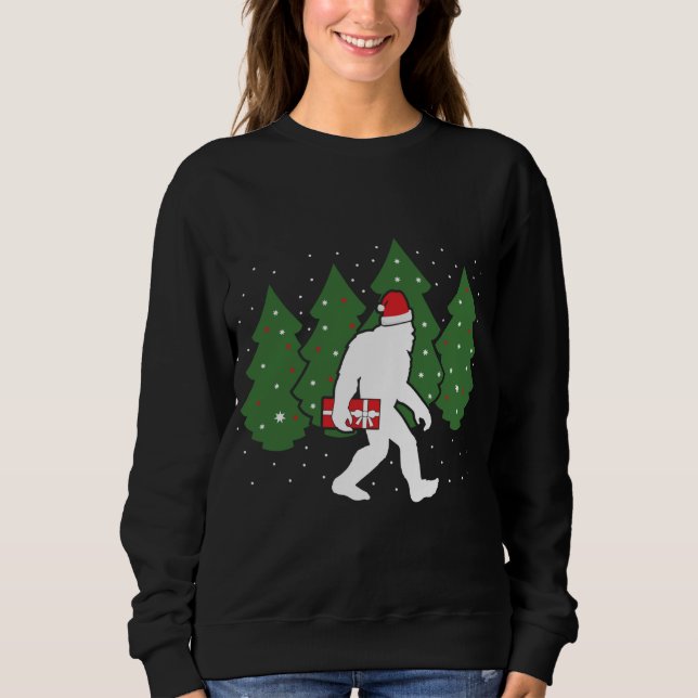 Bigfoot-julfonen Sasquatch T Shirt (Framsida)