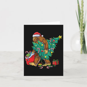 Bigfoot Julgran Ljuskedja Xmas Pojkar Män Sasqua Kort