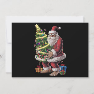 Bigfoot julgransljus Xmas Sasquatch-älskare Julkort
