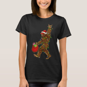 Bigfoot juljul Ljus Sten Funny Sasquatc T Shirt