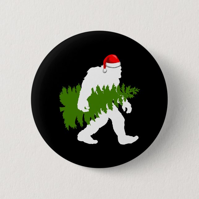 BigFoot Jultomten Roligt julklappar Knapp (Framsida)