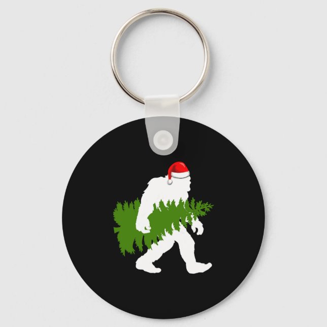 BigFoot Jultomten Roligt julklappar Nyckelring (Framsida)
