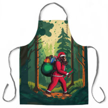 Bigfoot Jultomten Sack of Gifts Forest Skogen