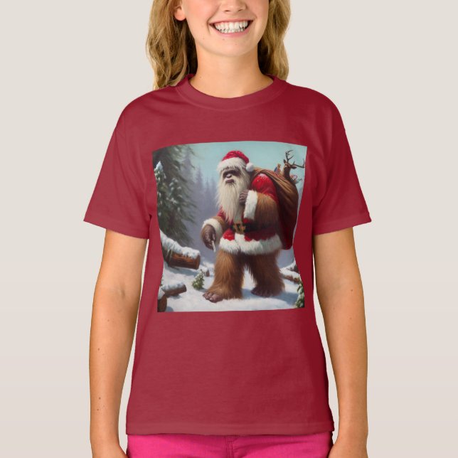 Bigfoot Jultomten T Shirt (Framsida)