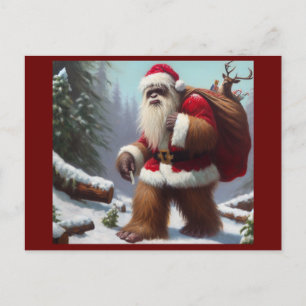 Bigfoot Jultomten Vykort