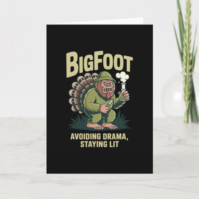 Bigfoot Kalkon Bong Undviker Drama Håller Sig Ljus Kort (Framsida)