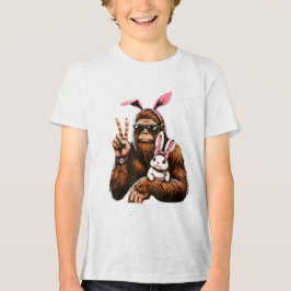 Bigfoot Kanin Rolig Påskdag Sasquatch T Shirt