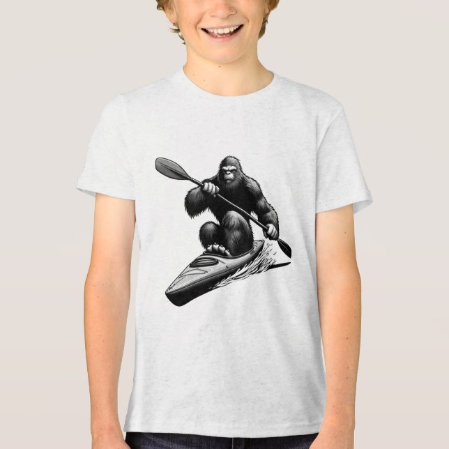 Bigfoot Kayak T Shirt (Framsida)