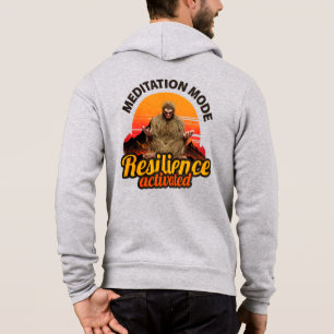 Bigfoot-konst med meditationsläge motståndskraft a t shirt