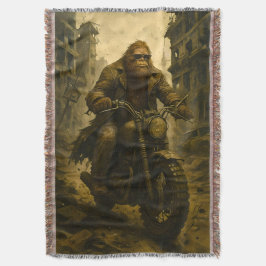 Bigfoot kör genom en postapokalyptisk stad filt