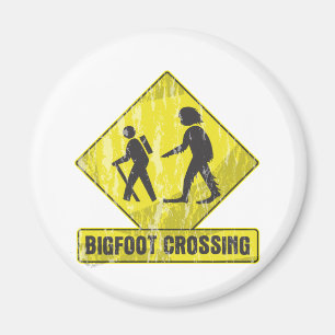 Bigfoot korsning magnet