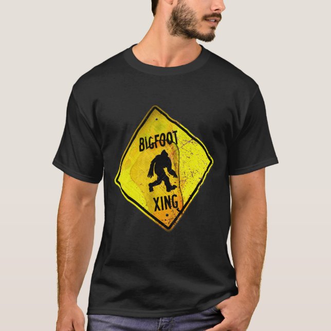 Bigfoot-korsningsskylt T Shirt (Framsida)