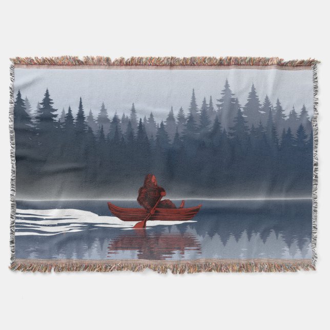 Bigfoot Lake Canoe Wilderness Tallskog  Filt (Framsidan)