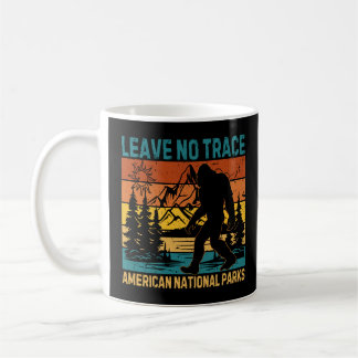 Bigfoot Lämna No Trace American National Kaffemugg