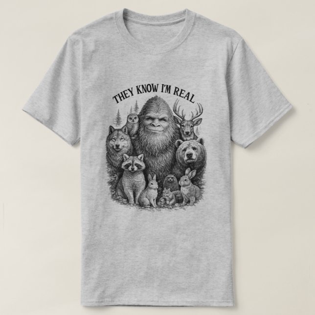 Bigfoot-landet T Shirt (Design framsida)