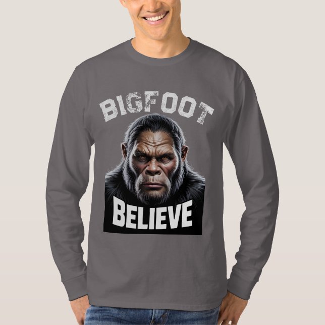 Bigfoot Långärmad T-Shirt för manar (Framsida)