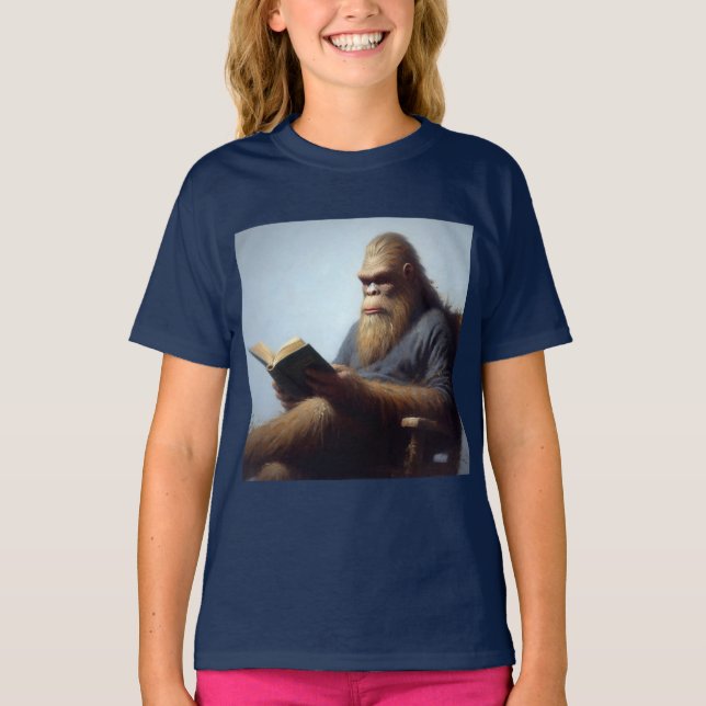 Bigfoot-läsning T Shirt (Framsida)