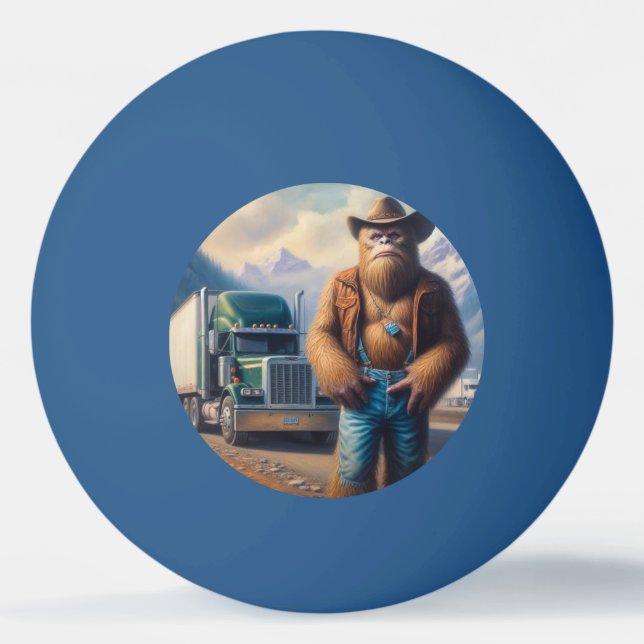 Bigfoot Lastbil-drivrutin Pingisboll (Framsidan)